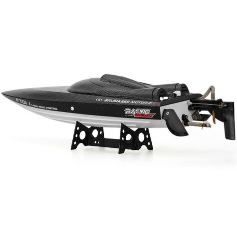 Barca cu telecomanda iUni FT011 High Speed Racing Flipped Boat, Negru