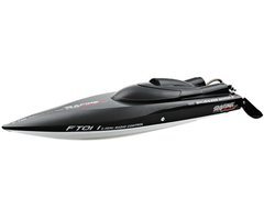 Barca cu telecomanda iUni FT011 High Speed Racing Flipped Boat, Negru